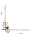 thumbnail image 4 of ANGARA Natural Round Sapphire Solitaire Infinity Knot Pendant in 14K Rose Gold for Women (Size-5mm) | September Birthstone, Anniversary, Jewelry Gift for Women | Natural Blue Sapphire Necklace, 4 of 9
