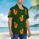 thumbnail image 3 of Balery Bold Squirrel Silhouettes Camisas hawaianas de manga corta para hombre, camisas playeras de corte holgado, camisas de vacaciones con botones,Small, 3 of 7