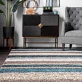 thumbnail image 3 of nuLOOM Classie Hand Tufted Shag Area Rug, 7' x 9', Blue Multi, 3 of 4