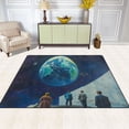 thumbnail image 2 of Yayeee Area Rugs for Living Room 6.7'x4.8' Indoor Non Slip Washable Bedroom Carpet, Blue Planet, 2 of 5