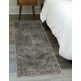 thumbnail image 6 of Unique Loom Portland Collection Area Rug - Woodburn (2' 2" x 12' Runner Gray/Ivory), 6 of 9
