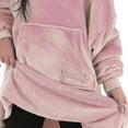 thumbnail image 2 of The Comfy Dream Lite-614 Lite Quarter-Zip Wearable Juniors Blanket Blush H230584031000 (2-Pack), 2 of 6