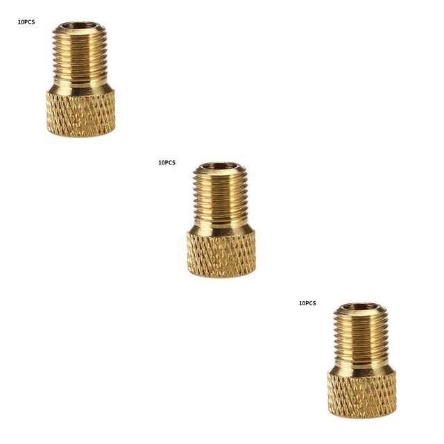 Toystoory 10 piezas de boquilla de Presta a Schrader, adaptador de válvula de fuerza de ahorro, herramienta de conversión, convertidor de Type1 NO1