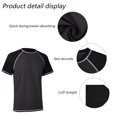 thumbnail image 4 of Men's surfing suit, swimming suit, men's short-sleeved loose sunscreen suit UPF50+outdoor sports sunscreen suit, 4 of 5
