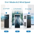thumbnail image 2 of YUSAZENS 2-Pack 8000BTU Portable Air Conditioner, ABS Mobile Cooling AC with Black Front Panel and Black Control Panel, Compact Indoor Portable AC, 2 of 9