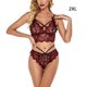 thumbnail image 1 of Encantadora ropa interior de encaje para mujer, lencería, lencería, ropa de dormir, rojo vino, XXL Inevent XX000088-18, 1 of 7
