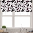 thumbnail image 3 of Ambesonne Retro Valance & Curtain, Lingerie Women`s Fashion, 55"x24", Black Fuchsia White, 3 of 6