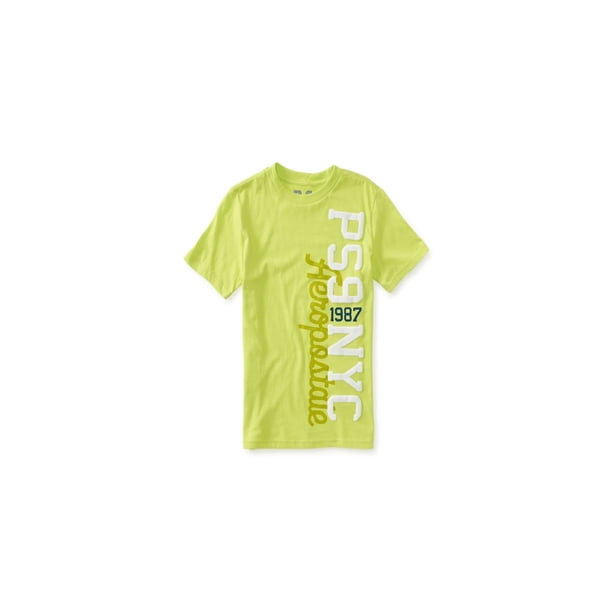 Camiseta gráfica Aeropostale Boys PS9 NYC, verde, XS (7)