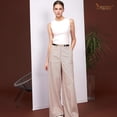 thumbnail image 2 of Women Stretchy Waist Belt Retro Elastic Skinny Belt for Ladies with Gold Buckle, 2 of 6