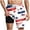 A003, variant on Mens American Flag Swim Trunks with Compression Liner and Pockets USA 4th of July Patriotic 2 in 1 Beach Board Shorts