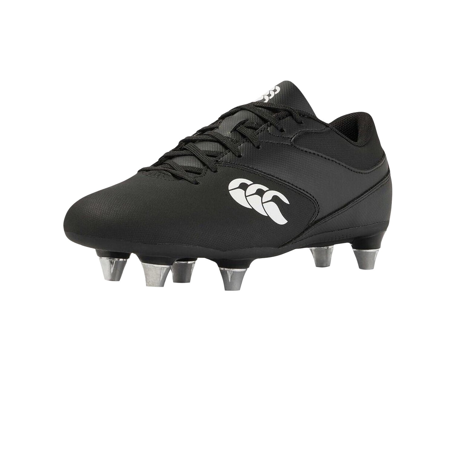 Bottes De Rugby Canterbury Juniors Garçons/filles - Modèle Phoenix Raze - Noir, Semelle à Crampons Interchangeables - Neuf