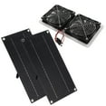 thumbnail image 1 of Ventilador solar impermeable, kit de ventilador de panel solar Extractor de panel solar Kit de ventilador de panel solar Rendimiento lleno de energía, 1 of 12