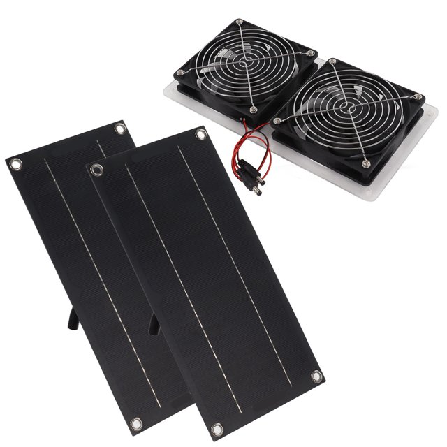 Ventilador solar impermeable, kit de ventilador de panel solar Extractor de panel solar Kit de ventilador de panel solar Rendimiento lleno de energía