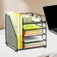thumbnail image 1 of Organizador para escritorio de 5 niveles PRÁCTICO RECTANGULAR LA MEDILLA DE MEDILLA DE LA CAPACIDAD negro, 1 of 8