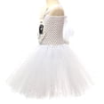 thumbnail image 6 of Girls' Easter Party Tulle Dress With Plush Bunny Ears Sleeveless Puffy Skirt Holiday Performance Role Play White 8 Y-9 Y, 6 of 7