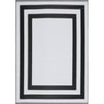 thumbnail image 2 of Playa Rug Paris Lightweight Reversible Recycled Plastic Outdoor Floor Mat/Rug Black&White 5'x7' 5' x 8', 2 of 5