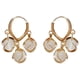 thumbnail image 2 of Fiudx Juego de Aretes de Aro de Piedra de Pino de Moda, Elegante Diseño Floral de Aleación, Detalles de Borlas Brillantes, Uso Diario para Fiestas, Regalo para Mujer, Incluye 1 Par., 2 of 7