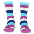 thumbnail image 6 of TeeHee Soft Comfortable Cotton Crew Socks for Women and Men Multipack (Stripes_3Pair-A), 6 of 9