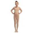 thumbnail image 2 of iiniim Girls Thermal Underwear Kids Long Johns Winter Warm Base Layer Tops with Bottoms Type D Nude 12-14, 2 of 7