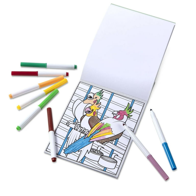Melissa & Doug Magic-Pattern Kids' Pets Marker Coloring Pad On the Go  Travel Activity 