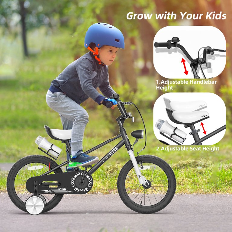 XJD 12 14 16 Inch Boys Bike with Training Wheels for kids Ages 3-9