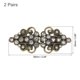 thumbnail image 2 of Paquete de 2 Clips de suéter vintage, broche retro para capa, clips de cárdigan, clips de chal, clip de camisa de vestido (bronce), 2 of 7