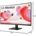 thumbnail image 2 of LG 32" FHD Curved 100Hz Monitor with FreeSync - 32MR50CS, 2 of 7