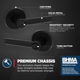 thumbnail image 2 of Matte Front Door Handle with Lock Reversible Square Exterior/Interior Door Handles with Lock Keyed Entry Door Lever for Front Door Bedroom Bathroom & Office Modern Home Decor, 2 of 9