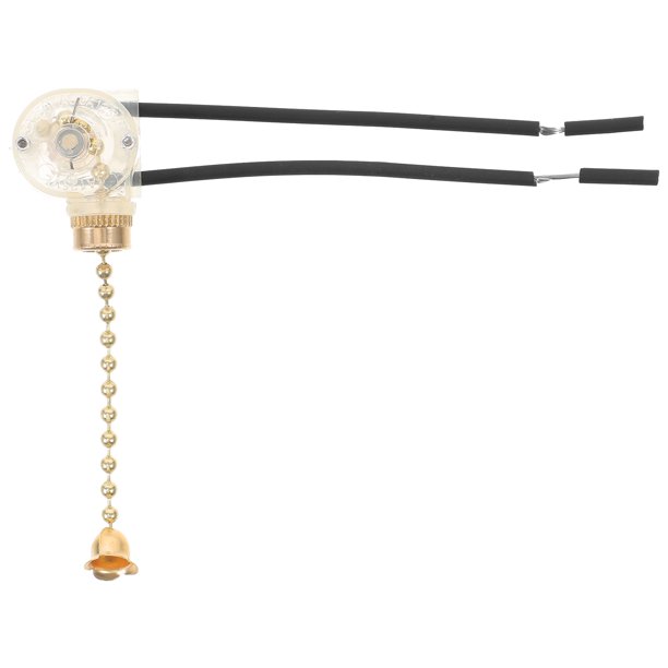 Interruptor de repuesto para lámpara de ventilador de techo, cadena de tracción, 3 accesorios de iluminación (estilo aleatorio)