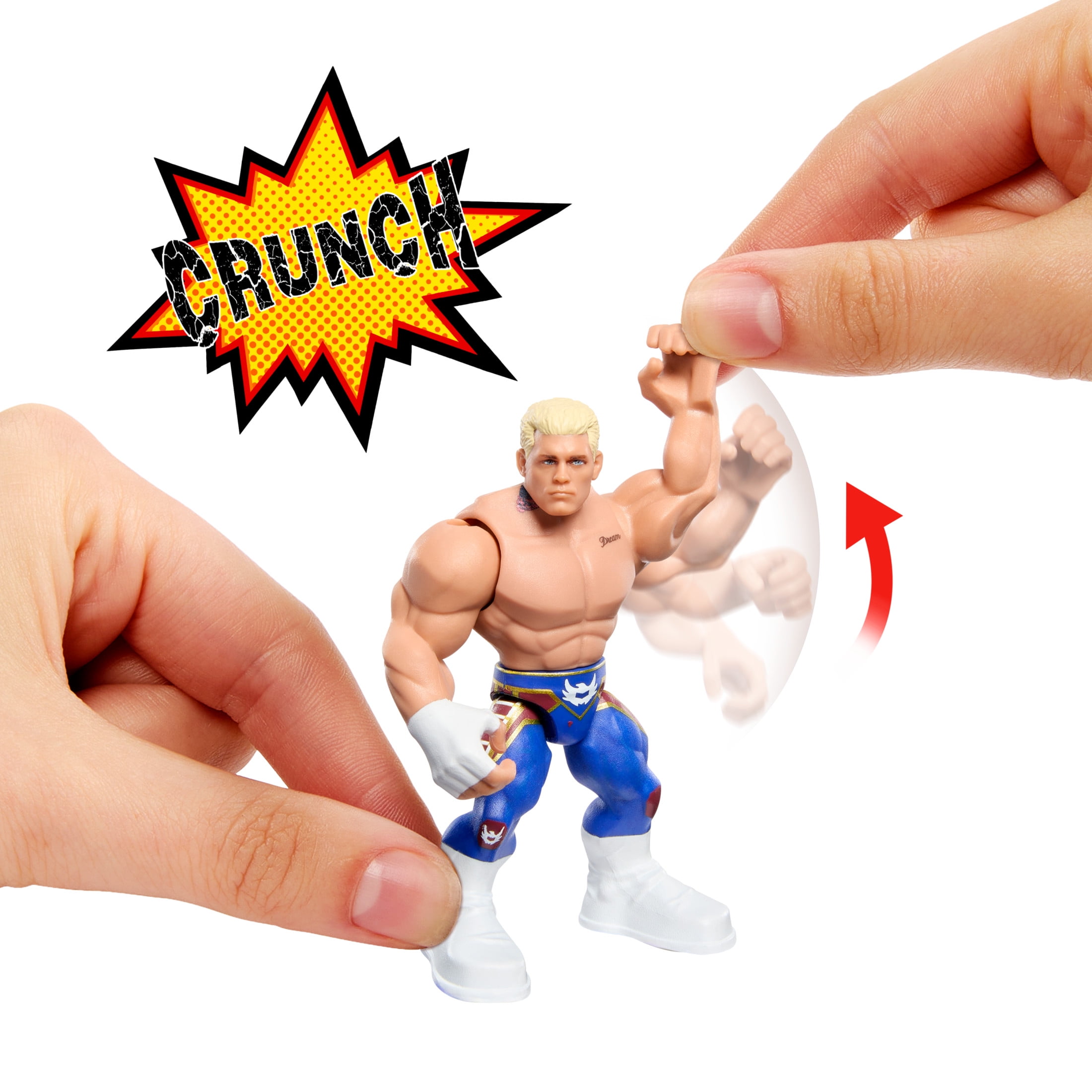WWE Action Figure Knuckle Crunchers Cody Rhodes with Battle Accessory
