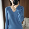 thumbnail image 5 of Women's Pullover Sweater 2025 Light Sweaters For Women Long Sleeve Crew Neck Lightweight Soft Knitted Pullover Knitted Blouse, 5 of 8