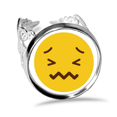 thumbnail image 1 of Horrible Yellow Cute Online Chat Ring Adjustable Love Wedding Engagement, 1 of 3