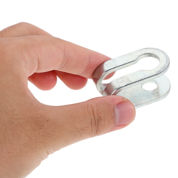 LOLIPPYY 6Pcs Gym Equipment U Shape Clamp Silver Steel Wire Rope Clip Fitness Cable End Fitting