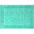 thumbnail image 1 of Ahgly Company Indoor Rectangle Oriental Turquoise Blue Industrial Area Rugs, 2' x 3', 1 of 4
