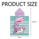 thumbnail image 4 of Toalla de baño para niños, toalla de playa para niños, poncho de baño con capucha súper suave, capa de baño, bata de baño para niñas y niños de 6 a 14 años, patrón de conchas y sirenas STOL, 4 of 5