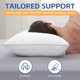 thumbnail image 2 of Juego de 4 almohadas para dormir tamaño Queen, almohadas refrescantes de calidad de hotel de lujo, relleno alternativo de plumón súper suave para quienes duermen de lado, boca arriba y boca abajo, 2 of 6