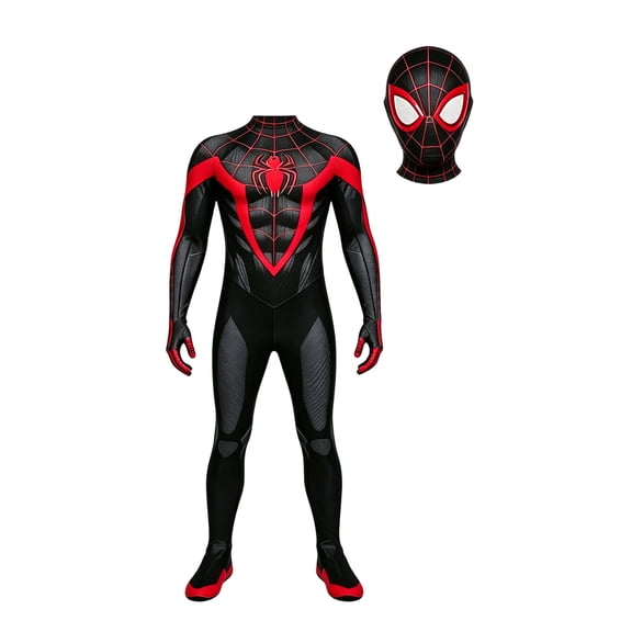 2026 New Halloween Spide Cosplay Costume, BDN Hero Costume Set, Cosplay Set Includes Jumpsuit with Mask, Unisex Halloween Party Stage Performance, 100(2-3 Years)