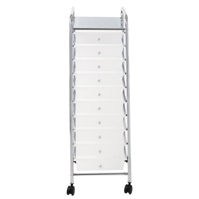 Hello Hobby 10-Drawer Rolling Craft Cart, Clear photo 6