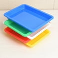 thumbnail image 2 of Bearachild Bandejas artísticas de plástico Multicolor, bandeja organizadora para manualidades resistente y duradera, 5 piezas Cocina y Comedor Como se muestra 28*21*3 cm + 5 piezas, 2 of 6