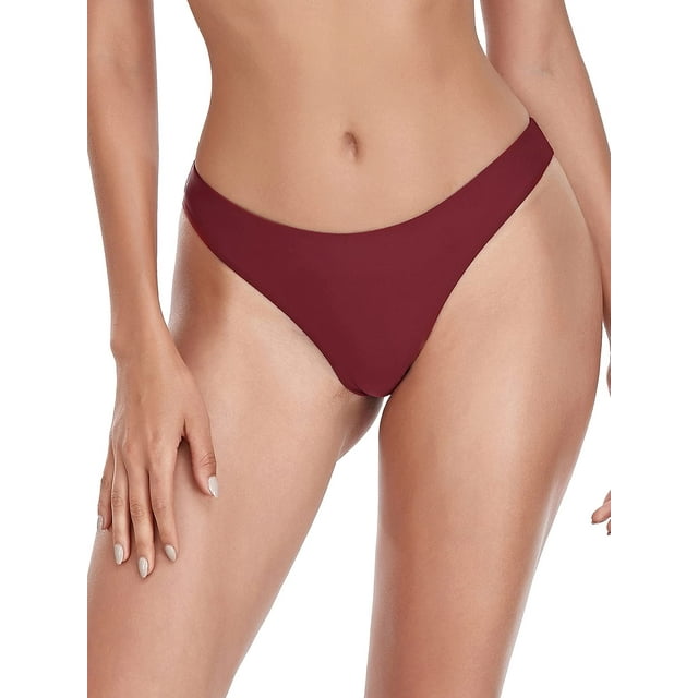 RELLECIGA Women's Super Cheeky Brazilian Cut Bikini Bottom
