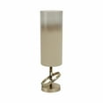thumbnail image 6 of Elegant Glass & Metal Candle Holder - Modern Glam Design with Aluminum Base - Decorative Home, Office & Bedroom Accent - 18" White & Gold, 6 of 10