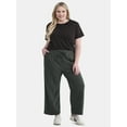 thumbnail image 3 of Terra & Sky Women’s Plus Size Cropped Knit Pants, 25" Inseam, Sizes 0X-4X, 3 of 5