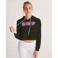 thumbnail image 2 of Black Glow up Gear Women's Cropped Hoodie, 2 of 8