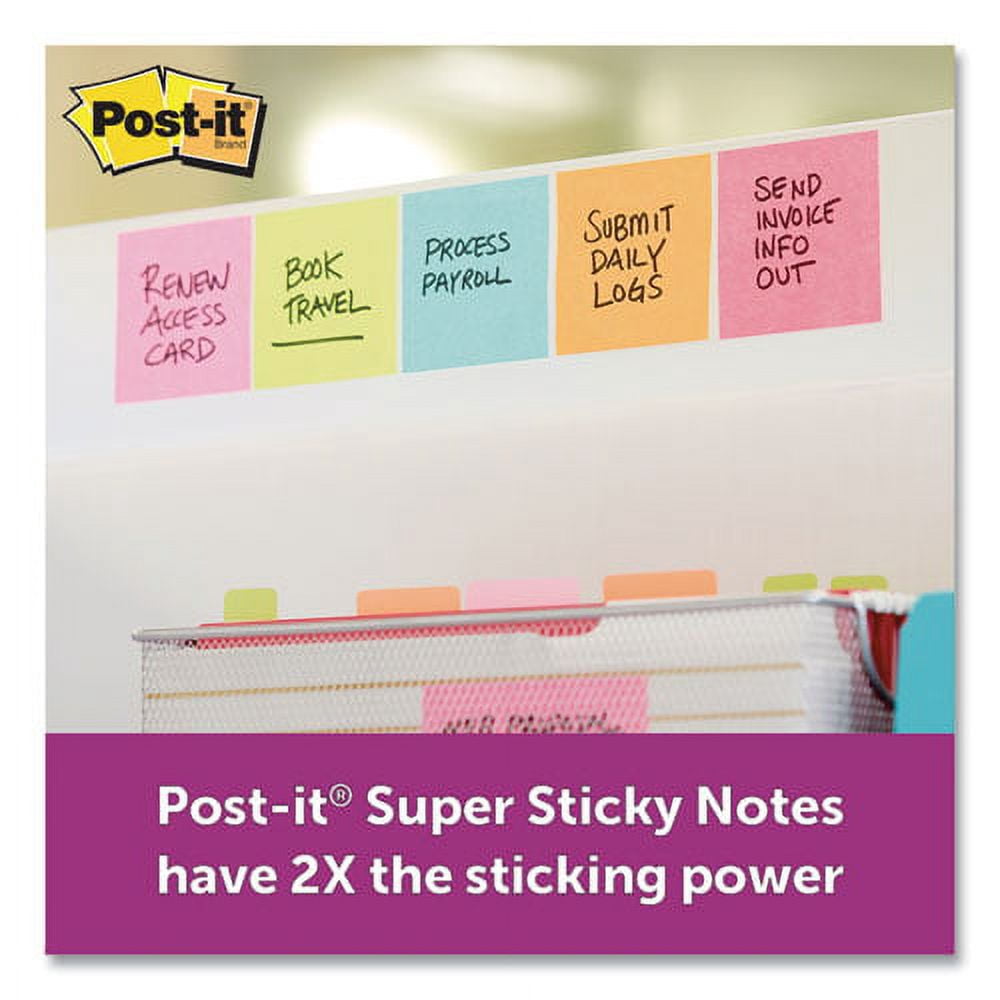 Pads in Supernova Neon Collection Colors, 2" x 2", 90 Sheets/Pad, 8 Pads/Pack | Bundle of 10 Packs