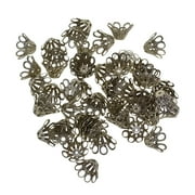 100Pcs Flor Bead Caps End 12mm Jelry Making DIY Findings