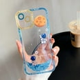 thumbnail image 3 of Compatible with iPhone 13 Pro Max Clear Case Women Girls Cute Astronaut Case Camera Lens Protection Soft Silicone Shockproof Case for iPhone 13 Pro Max 5g 6.7 inch (Dark Blue), 3 of 6