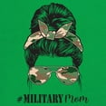 thumbnail image 3 of Military Mom Sweatshirt Proud Mom Life Messy Bun Sunglasses Mother's Day Mama Mommy Active Duty Veteran Vet Crewneck, 3 of 7