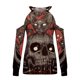 thumbnail image 4 of Blusa de manga larga con hombros descubiertos y estampado informal a la moda para mujer de Halloween, sudadera, sudaderas sin capucha Pompotops  FGAJ19297, 4 of 5