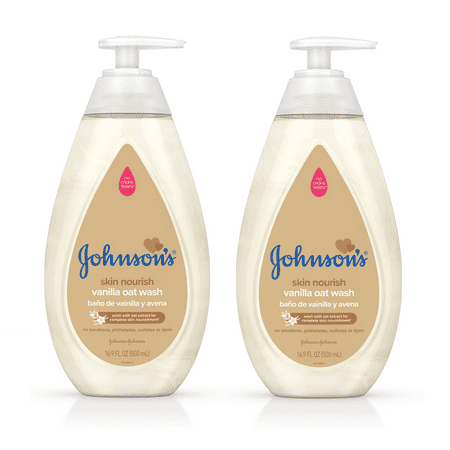 (2 pack) Johnson’s Skin Nourish Baby Wash With Vanilla & Oat Extract, 16.9 fl.