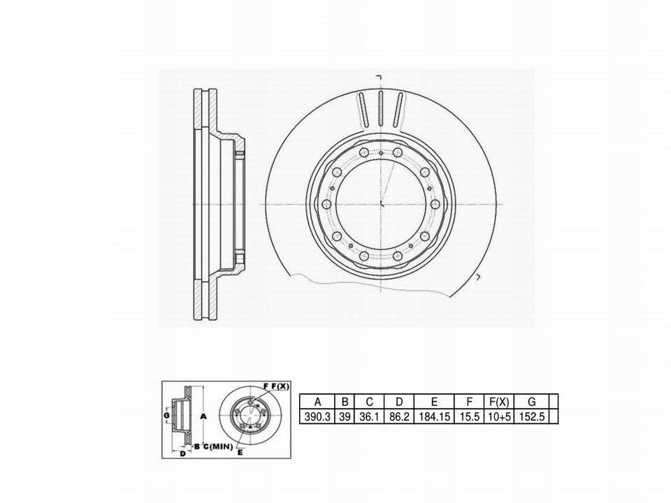 Winstop Brake Rotor, Front WS233763, Chevrolet B7 2002-1997
